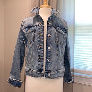Zara Distressed Denim Jacket
